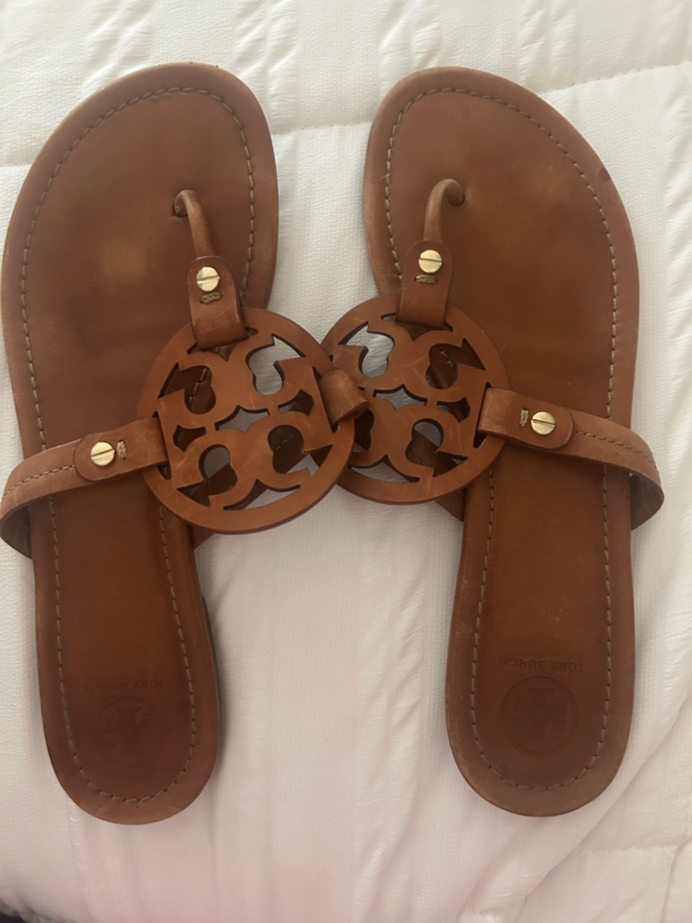 Brown Tory Burch Miller Sandals